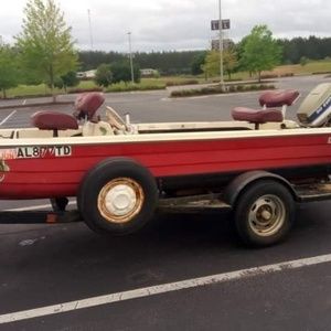 14ft Kingfisherman bass boat with a Evinrude 50 ne
